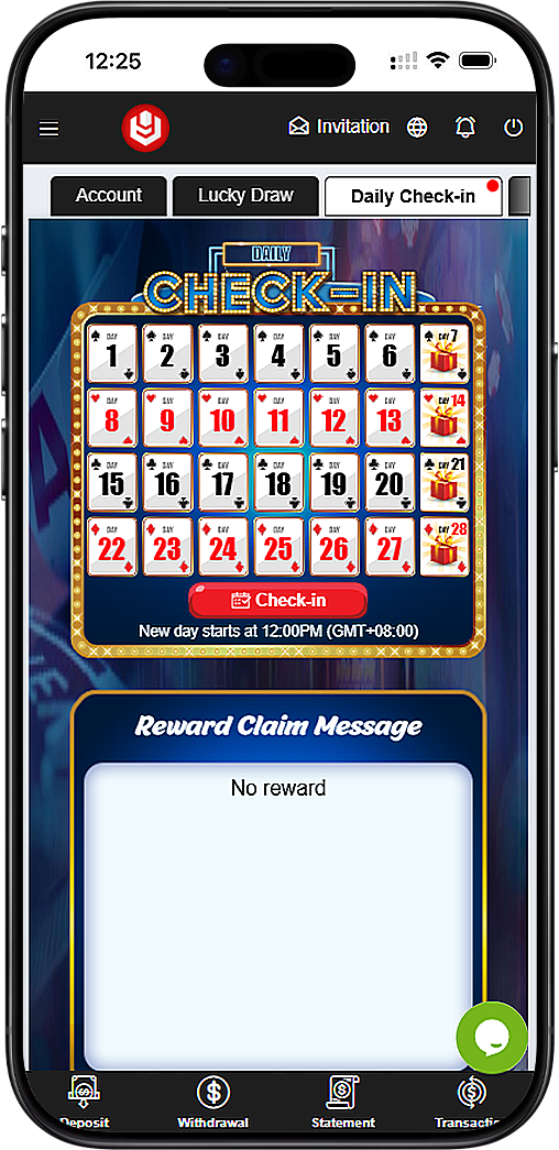 U9Play Daily Check In Mobile